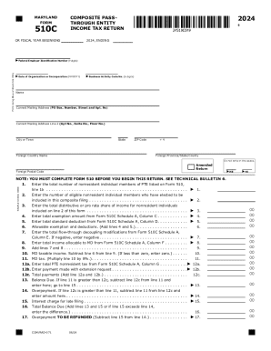 Maryland Composite Pass-Through Entity Income Tax Return