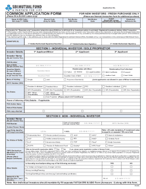 Common Application Form for New Investors