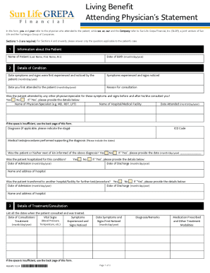Attending Physician's Statement