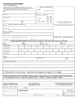 Transportation Permit