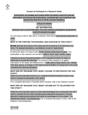 Research Study Consent Form