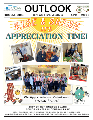 Huntington Beach Council on Aging Membership Form