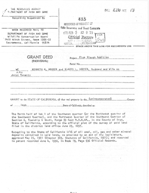 California Grant Deed