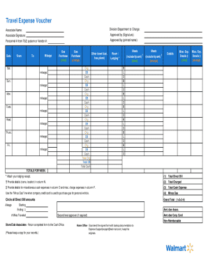 Travel Expense Voucher