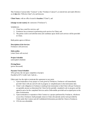 Freelance Contract Agreement