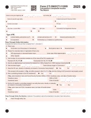 Connecticut Composite Income 2025 Form