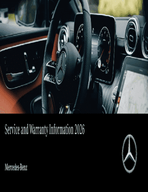 Mercedes-Benz Service and Warranty Information 2026