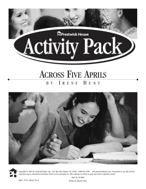 Across Five Aprils Activity Pack