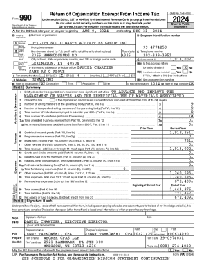 Form 990 Return of Organization Exempt From Income Tax