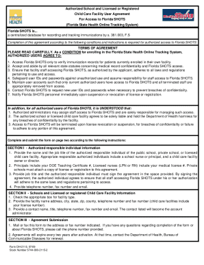 Authorized School and Licensed Child Care Facility User Agreement