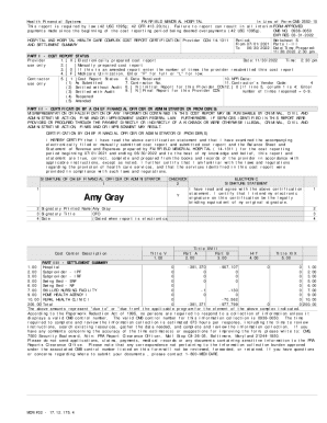 Hospital Cost Report Certification