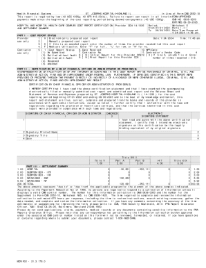 Hospital Cost Report Certification
