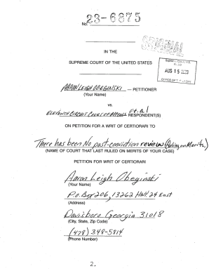 Petition for Writ of Certiorari