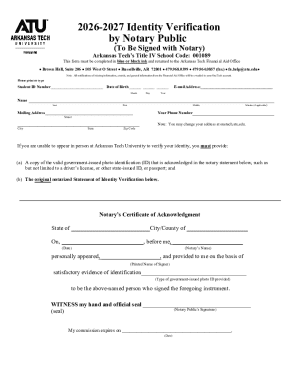 Identity Verification Form