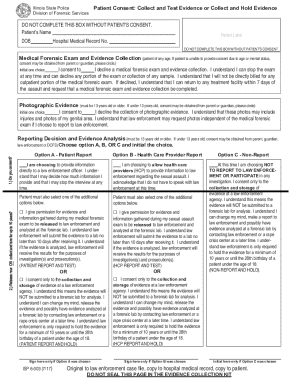 Illinois State Police Patient Consent Form