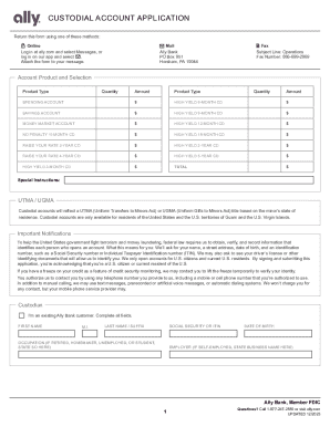 Custodial Account Application Form