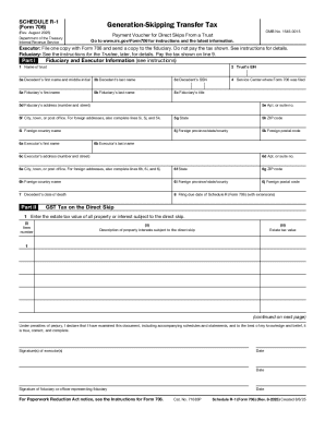 Schedule R-1 Form 706 Generation-Skipping Transfer Tax