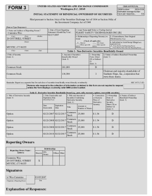 SEC Form 3 Beneficial Ownership