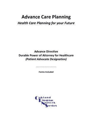 Michigan Advance Directive Healthcare Power of Attorney