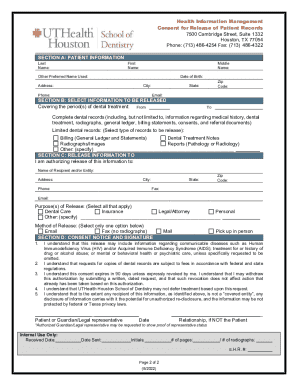 Consent for Release of Patient Records