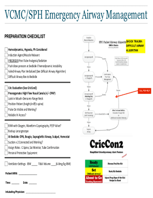 Emergency Airway Management Preparation Checklist