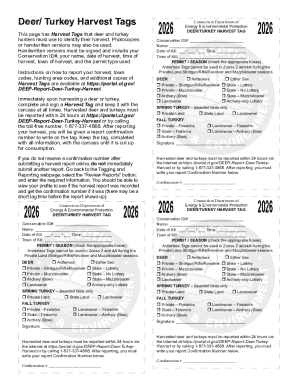 2026 Connecticut Deer Turkey Harvest Tag