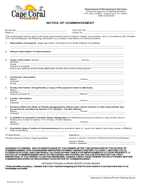 Florida Notice of Commencement