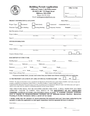 Jefferson County Building Permit Application