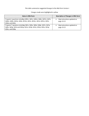Hospital Record Abstraction Form