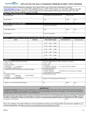 Missouri Health Insurance Premium Payment Application