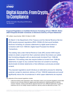 Proposed Regulations for Electronic Furnishing of Form 1099-DA