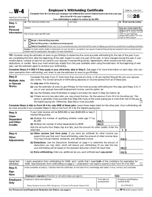 Employee's Withholding Certificate