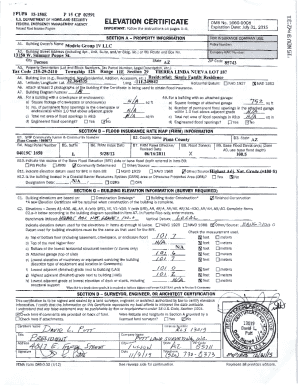 FEMA Elevation Certificate