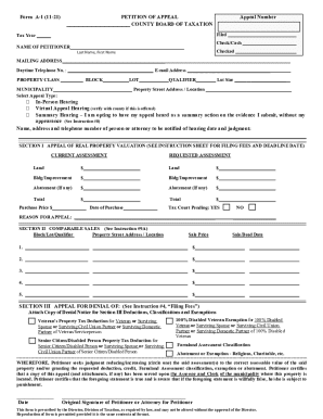 New Jersey Property Tax Appeal Form