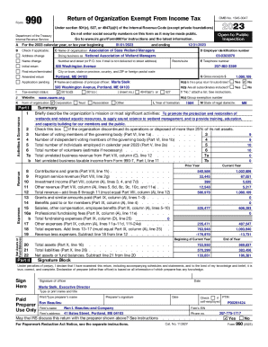 Form 990 Tax Exemption Application