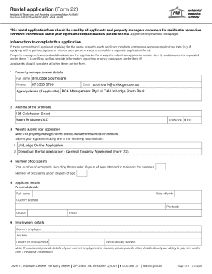 Rental Application Form 22