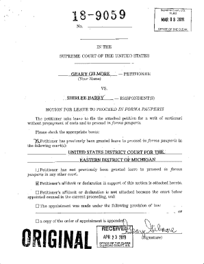 Motion for Leave to Proceed in Forma Pauperis