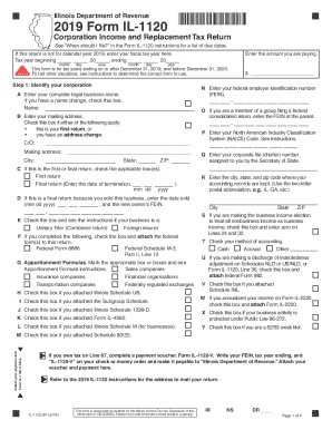 Illinois Form IL-1120