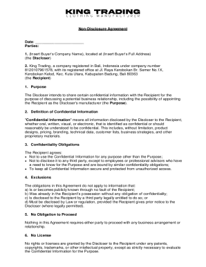 Non-Disclosure Agreement