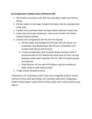 Letter of Demand Template