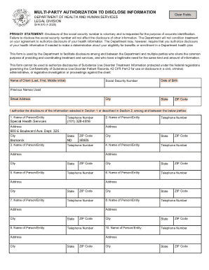 Multi-Party Authorization to Disclose Information