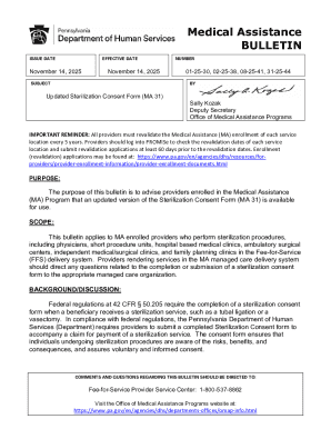 Sterilization Consent Form MA 31