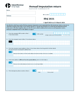 IR4J 2025 Annual Imputation Return