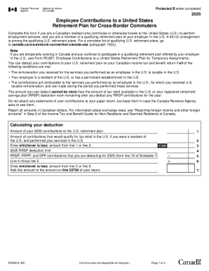 Employee Contributions to a US Retirement Plan