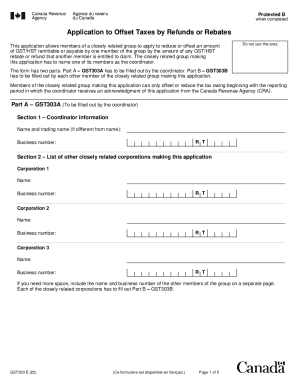 Application to Offset Taxes by Refunds or Rebates