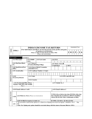 Indian Income Tax Return ITR-2