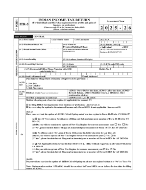 Indian Income Tax Return ITR-3