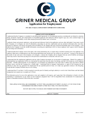 Employment Application Form