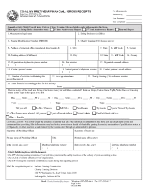 Indiana Charity Gaming Financial Report