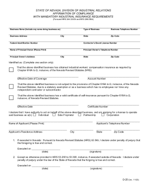 Nevada Business License Application